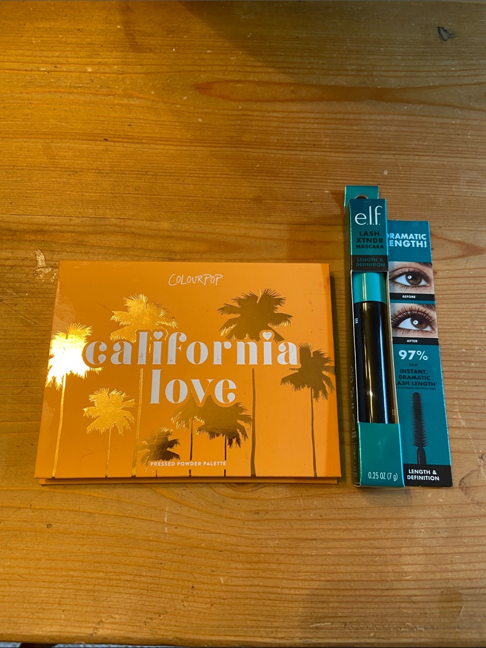 Like New  - Colourpop California Love Palette  + ELF Brown Mascara